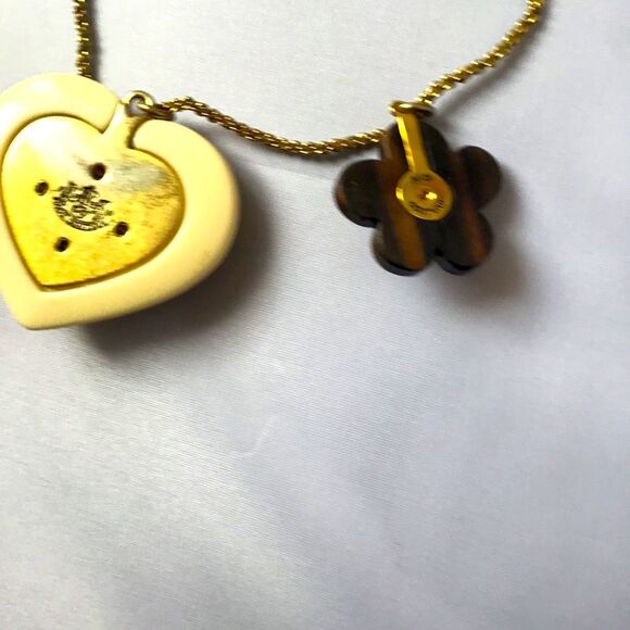 Juicy Couture Long Necklace With pendent Charms Y2K Boho - Picture 3 of 5